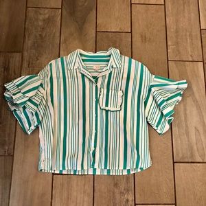 A New Day button down ruffle shirt